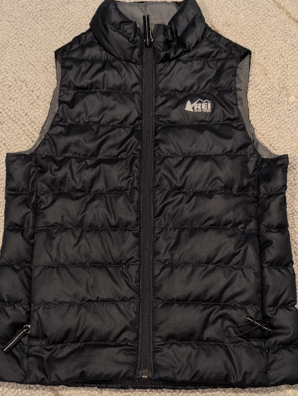 REI Black Quilted Kids Puffer Vest